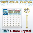 18bp6xc gold silver nose bones w 1 25mm prong set clear crystals