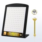18brnrgc box of gold silver nose bones w 1 5mm clear crystals