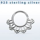 agsepv3 aro septum plata 925 1mm hoja indio 8mm distribuidor mayorista