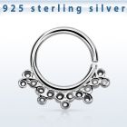 agsepv5 aro septum plata 925 1mm elaborado indio 8mm distribuidor