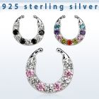 agsepz2x falso septum plata 925 1mm zirconia 2 5mm circular 12mm distribuidor mayorista