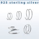 agspr22 aro nariz espiral plata esterlina