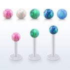 albop4 labret bio flex bola opalo 4mm venta