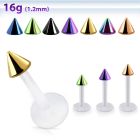 albtcn3 labret bio flex cono acero pvd 3mm distribuidor