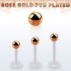 albttb3 labret bio flex bola acero pvd oro rosa 3mm distribuidor mayorista