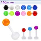albuvb4 bio  flex labret w 4mm acrylic uv ball