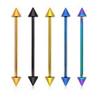 bbeitcn barbell industrial acero quirurgico anodizado conos 4mm venta