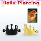 bbert67 anodized cartilage piercing crown w two 3mm jewel ball