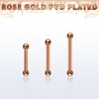 bbettb2 barbell ceja acero 316l pvd oro rosa bolas 2mm mayorista