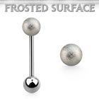 bbfo6 barbell lengua acero quirurgico bola acero esmerilado 6mm bola acero liso 6mm inferior mayorista