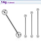 bbind barbell industrial acero quirurgico 316l bolas 5mm venta