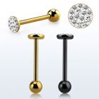 bbmtj9 tongue barbell w 6mm multi crystal top no resin cover