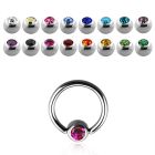bcec4s 316l steel closure ring w 4mm closure ball w crystal