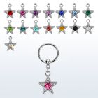 bcrssar 316l steel bcr 1.2mm w a a round crystal studded star