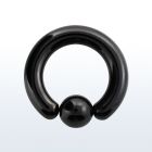 bcrt0 black pvd 316l steel ball closure ring w 10mm ball