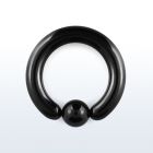 bcrt4 5mm pvd 316l steel ball closure ring with an 8mm ball