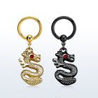 bcrtg721 gold or black pvd plated steel bcr 1.6mm w dragon