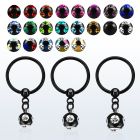 bcrtsmj aro bola presion acero 316l pvd negro bola multi joya mayorista