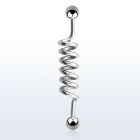 bdd14 barbell industrial espiral acero quirurgico conos 5mm venta