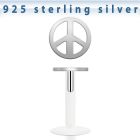 bilbp1 bio flex labret with silver peace sign shaped top