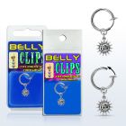 blcp726 fake belly clip w a dangling moonsun 