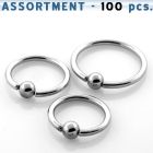 blk105 bulk of 316l steel ball closure rings with a 4mm ball