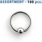 blk228a bulk of 1mm 316l steel ball closure rings with 3mm ball