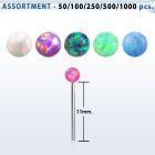 blk603 surtido por mayor piercing nariz plata doblar tu mismo plata 925 0 6mm opalos sinteticos bola 2mm distribuidor mayorista