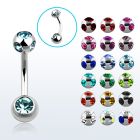 bn2csmj 316l steel belly banana w 6mm threaded 5mm bezel ball