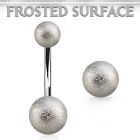 bn2fog piercing ombligo acero quirurgico bolas acero esmerilado 5mm 8mm distribuidor