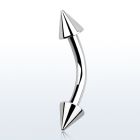 bncn4 piercing acero quirurgico conos 4mm mayorista
