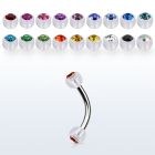 bneajb4 banana ceja acero quirurgico bolas bioflexibles 4mm cristal bisel distribuidor mayorista