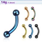 bnetbg banana ceja acero quirurgico anodizado bolas 3mm venta