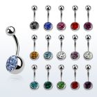 bnmtj30 steel belly banana w 8mm steel ball w ferido crystals