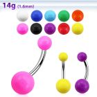 bnsa piercing ombligo acero quirurgico bolas acrilicas 5 8mm colores solidos 10mm al por mayor