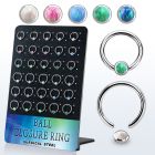 board 30 steel ball closure ring 8 10mm 4mm disk w opal
