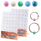 brnhm48 display 30 aro nariz bola plata 925 0 6mm oro rosa bola opalo 3mm 8mm 12mm al por mayor