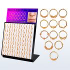 brnhmx20 display 96 anillos septum falsos plata esterlina 1mm oro rosa disenos variados 12mm distribuidor mayorista