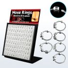 brnhmx5 display 96 aros nariz plata esterlina bola 0 6mm alambre balines 10mm distribuidor mayorista