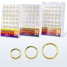 brnhp19 display 60 aros nariz continuos plata 925 oro 18 kts 8mm 12mm distribuidor
