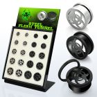 brpg145a board w polished steel screwfit tunnel w biohazard