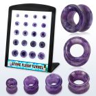 brpg195 venta por mayor display 24 plugs doble falre onix negra 6g 12 4mm 12mm distribuidor