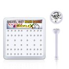 bxa34 caja piercing nariz hueso bio flexible redonda 2 5mm cristal swarovski bisel venta