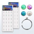 bxnr4 display 24 aros nariz clip acero quirurgico opalo redondo 1 5mm distribuidor