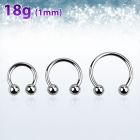 cb18b3 barbell circular acero quirurgico 1mm bolas 3mm mayorista