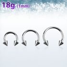 cb18cn3 barbell circular acero quirurgico 1mm conos 3mm distribuidor mayorista