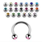 cbe2c barbell circular acero quirurgico bolas joya 3mm mayorista