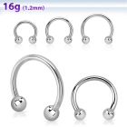 cbeb 316l steel circular barbell with two 3mm balls
