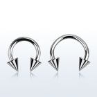 cbecn4 316l steel circular barbell 16g 1 2mm with two 4mm cones