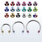 cbemj3l barbell circular diametro acero 316l bolas multi joya 3mm acero 316l usar como arete al por mayor